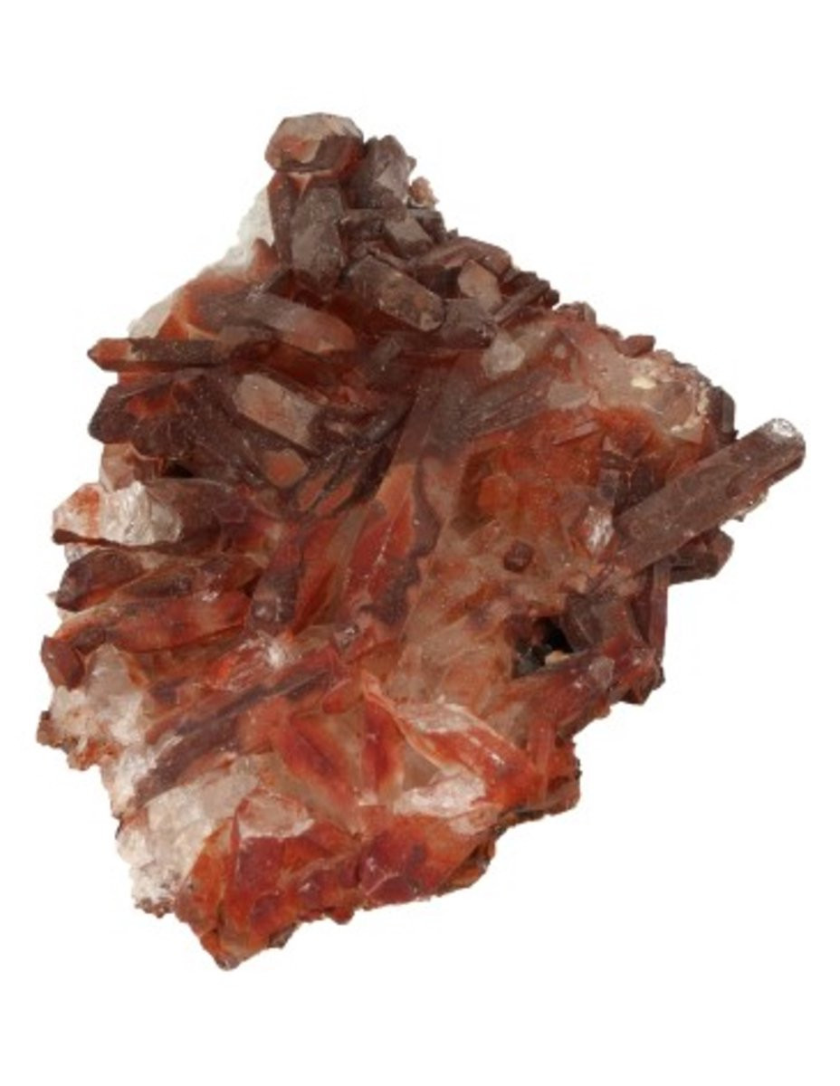 Rood ruw bergkristal 30-70 gram