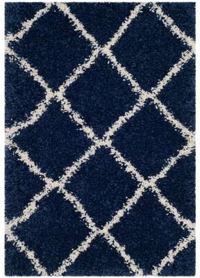 SAFAVIEH Hudson Shag Estella Diamond Trellis 2-inch Thick Rug