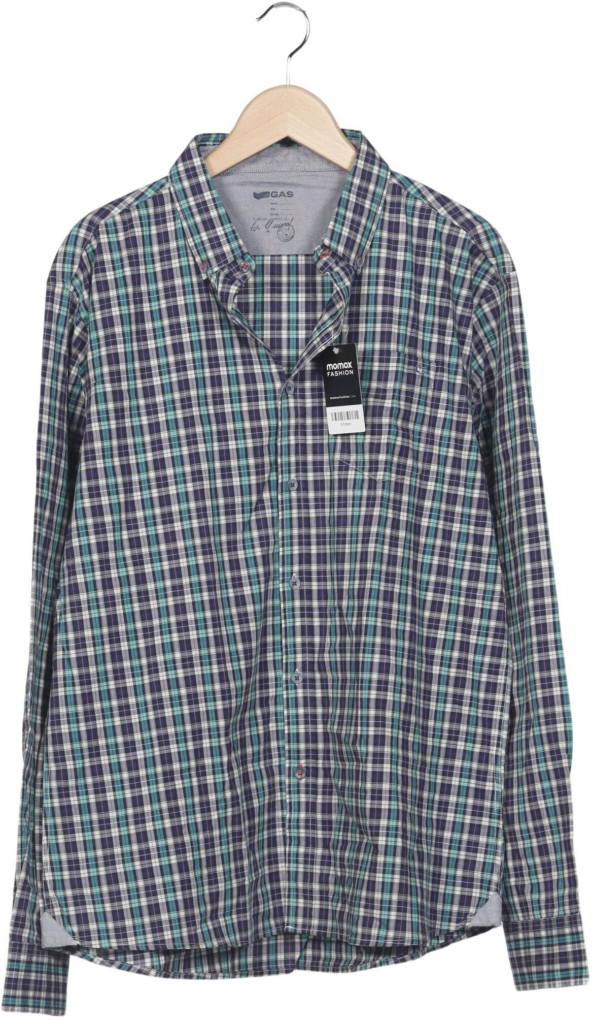 GAS Herren Hemd, Mehrfarbig, Gr. 3Xl, Baumwolle / Elasthan - Second Hand