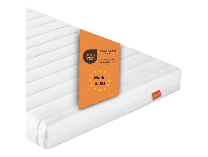 sleepling Matelas 80 x 200 x 11 cm Matelas roulé Mousse froide Komfort Made in EU H2 Oeko-Tex 100 blanc