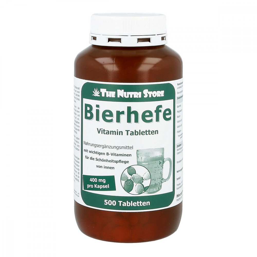 Hirundo Products Bierhefe 500 mg Vitamin Tabletten 00105242