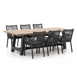 Manifesto Rivola/Bresimo 260 cm Gartenmöbel-Set 7-teilig