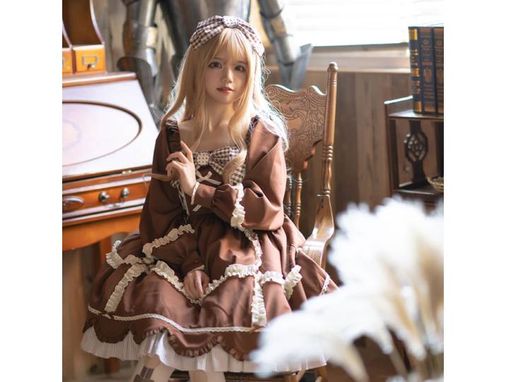 Ours biscuits robe Lolita Original véritable Op à manches longues mignon robe Lolita japonais doux Loli thé robe de soirée