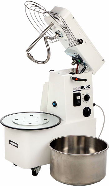 AgriEuro TOP-LINE Mixer 1500 H2O Deluxe - Spiralkneter hohe Hydration - Fassungsvermögen 12 kg - 400V