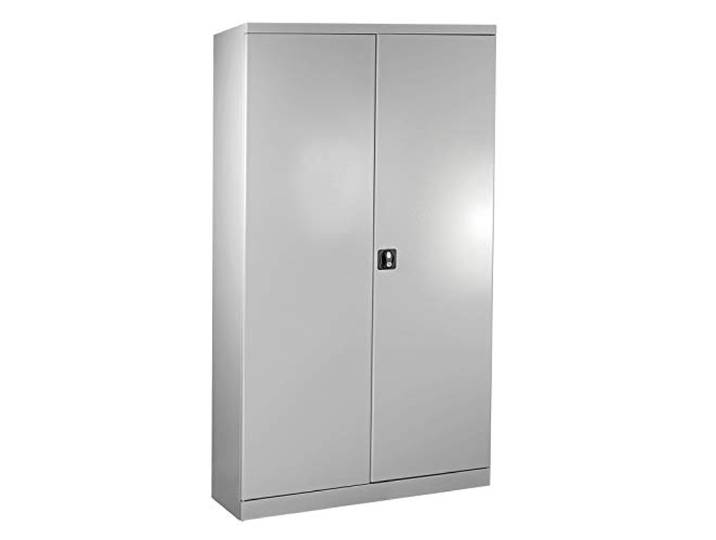 ADB Metall-Schrank XXL RAL 7035 Komplett Werkstattschrank Stahlschrank Lagerschrank 4 Fachböden Metall Werkstatt Werkzeugschrank