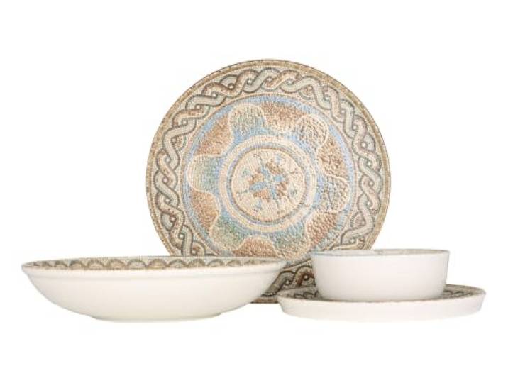 Rinart Geschirrset - Celest - 24 teilig - 6 Personen - Porzellan