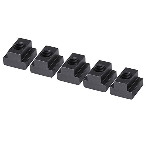 TOPINCN M12 T-moeren Set - 5 stuks, Zwart, Staal