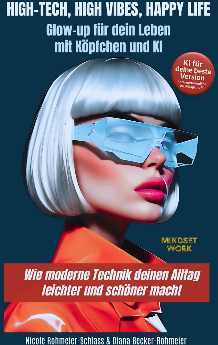 Nicole Rohmeier-Schlass - High-Tech, High Vibes, Happy Life: Glow-up für dein Leben - mit Köpfchen und KI - Wie moderne Technik deinen Alltag leichter und schöner macht - Preis vom 04.10.2026 03:51:26 h