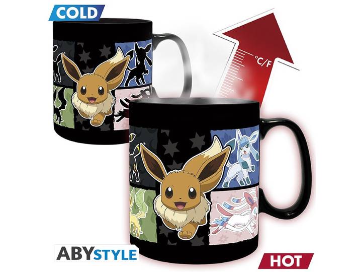POKEMON Mug Thermo-réactif Évoli Grand contenant