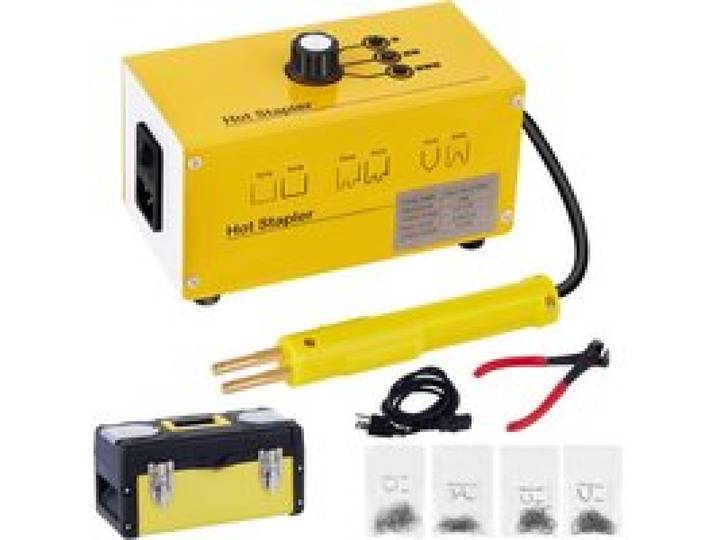 VEVOR Heftklammern Heißhefter Kun 220 V, Pistole Kit für Kunsts, Pistole Kit für Kunststoff Reparatur Schweißer Stoßstange mit 600 Heftklammern für industrielle Anwendungen