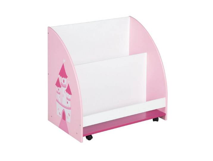 roba® Regal Spielzeug- & Bücherregal für Kinderzimmer, fahrbar & drehbar mit Rollen