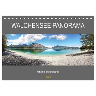 Walchensee Panorama (Tischkalender 2027 DIN A5 quer), CALVENDO Monatskalender