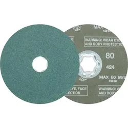 PFERD TOOLS COMBICLICK Zirkon Fiberscheibe für hohen Abtrag auf Stahl - 64290008