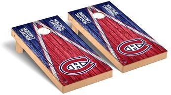 Skip's Garage Montreal Canadiens NHL Triangle Cornhole Board Set
