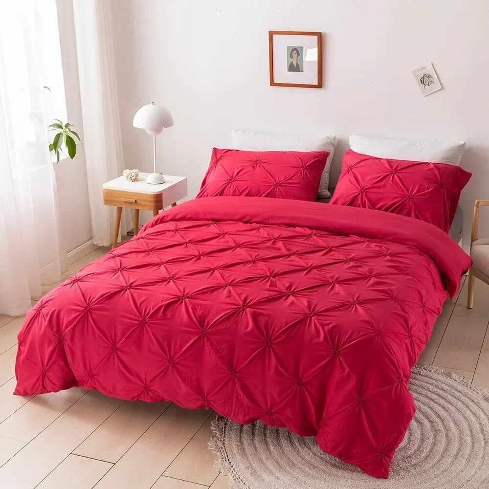 La parure de lit Parure de Lit Rouge cerise - 50x75 cm 200x200 cm