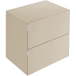 KEUCO EDITION 11 ART Sideboard, 2 Frontauszüge, 800x700x490mm, 32542850800, Korpus/Front: Sand Glas satiniert / Sand Glas satiniert