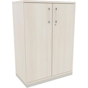 fm-Büromöbel Aktenschrank endless, aus Holz, abschließbar, 80 x 113,3 x 44,2cm (B/H/T), akazie