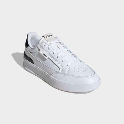 Sneaker ADIDAS SPORTSWEAR "ASPYRE", Herren, Gr. 43, schwarz-weiß (cloud weiß, core schwarz, ftwr weiß), Leder, Synthetik, Schuhe Sneaker