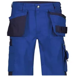 Monza Zweifarbige Arbeitsshorts mit Holstertaschen, kornblau/dunkelblau, Schrittlänge Standard, Größe 46 - kornblau/dunkelblau - 46