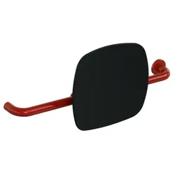 Hewi 801 Rückenstütze 801.51.9263R33 Wandabstand 150mm, Ausführung rechts, Lehne tiefschwarz, rubinrot