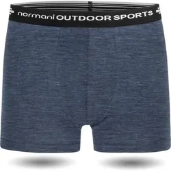 NORMANI OUTDOOR SPORTS Herren Merino Boxershorts Adelaide, Größe 4XL in Blau Blau