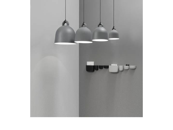 Bell Pendelleuchte Medium Grau - Normann Copenhagen - Wohnzimmer - Aluminium