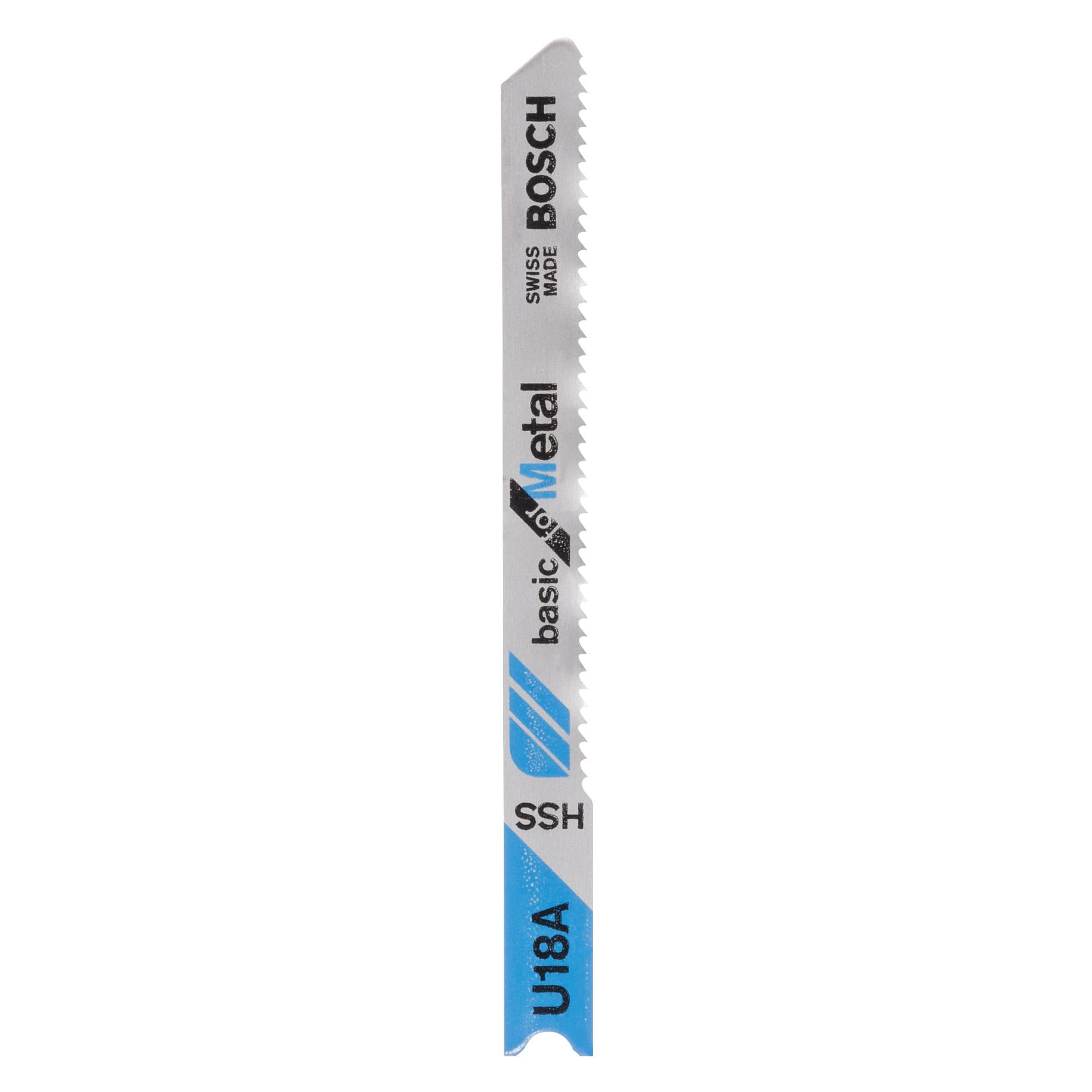 Bosch Zubehör Stichsägeblatt HSS, U 18 A Basic for Metal (2609256765)