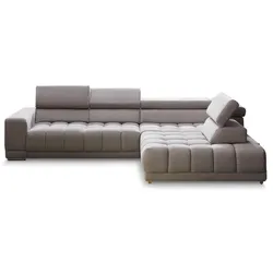 ComfortPlan Ecksofa Surrender Stoff Silber