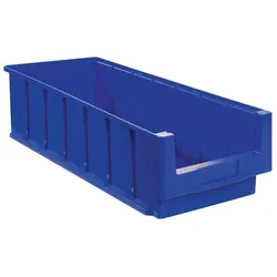 5x La-Ka-Pe, Lagerbehälter, Regalkasten VKB L600xB230xH150mm blau Polypropylen