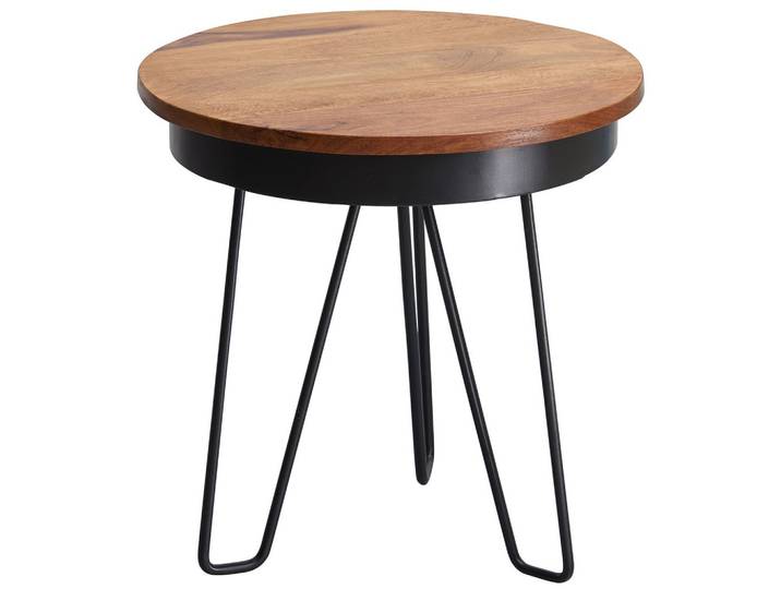 Beistelltisch Holz/Schwarz