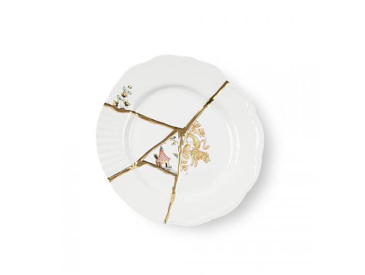 SELETTI set de 6 assiettes de dessert KINTSUGI 09602