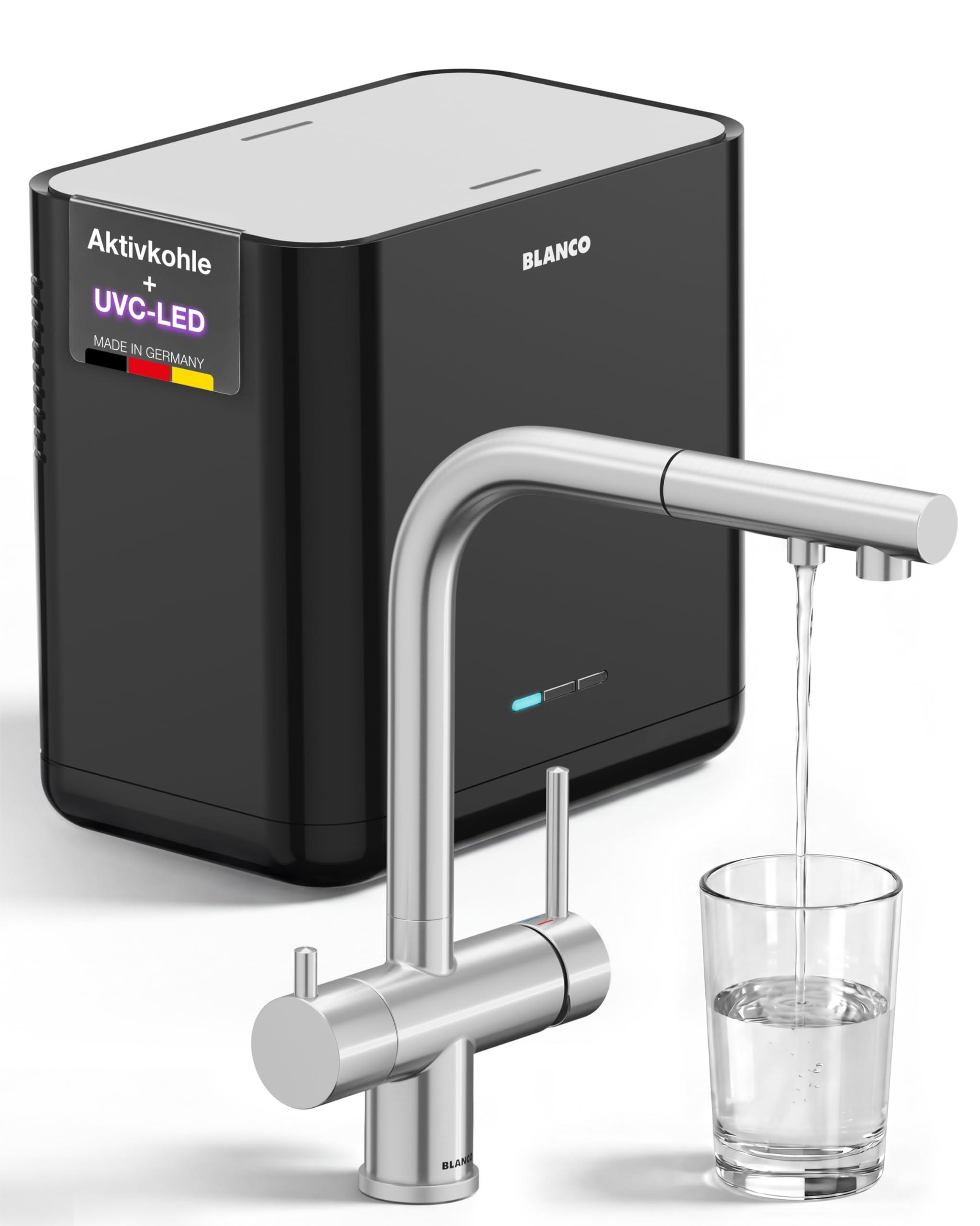 Wasserfilter UVC-AC + Fontas-S II Filterarmatur PVD-Stahl