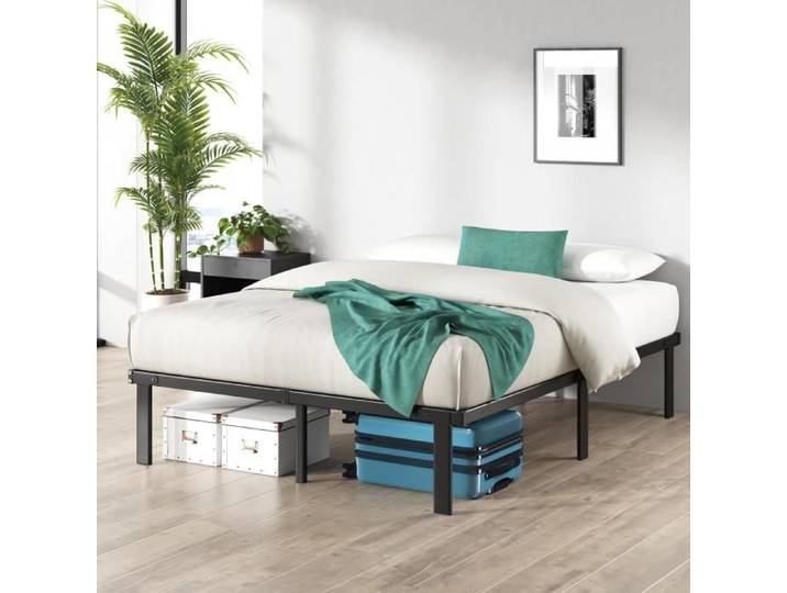 Cadre de lit - ZINUS - Caleb - 160x200 cm - Hauteur 36 cm - Rangement sous le lit