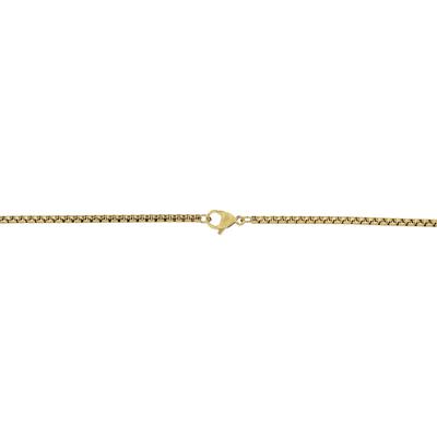 Kette ohne Anhänger ADELIA´S "Halskette mit Anhänger – Totenkopf aus Edelstahl", gold (silber), Halsketten, Damen, 60cm, Edelstahl, Eine schöne Geschenkidee für jeden Anlass
