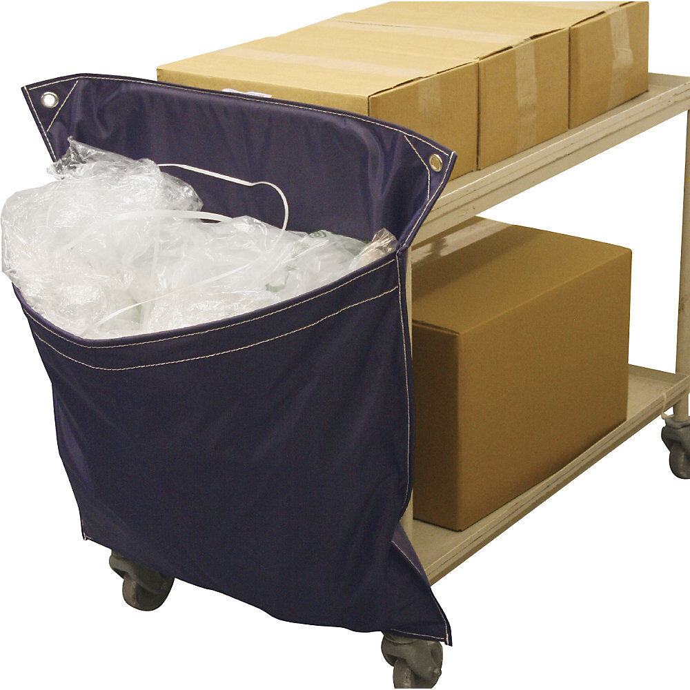 kaiserkraft Racksack® für Transportwagen, blau, mit 1 Tasche
