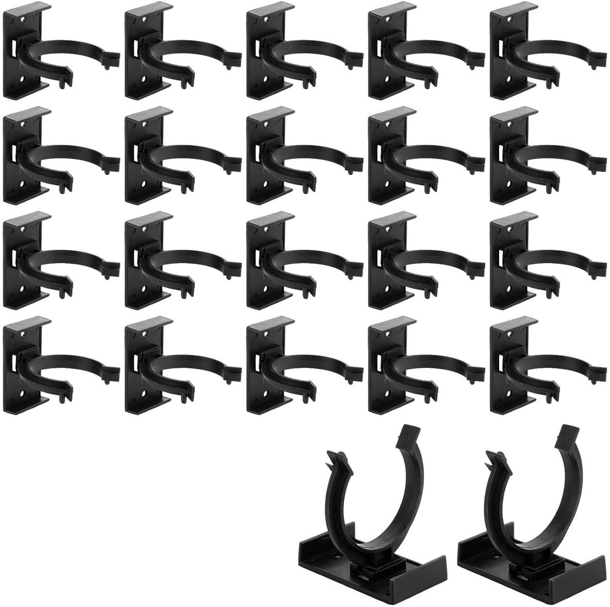 Plinten Clips Keuken Sokkelhouders Zwart met Halfrond Openingsontwerp voor 39 mm Poten