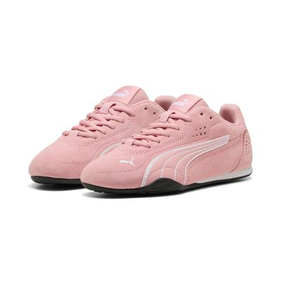 Sneaker PUMA "CATCH SD JR", Mädchen, Gr. 36, rosa (rosy outlook, puma weiß), Leder, unifarben, Schuhe Sneaker, für Jugendliche, sportlicher Stil, mit Schnürung
