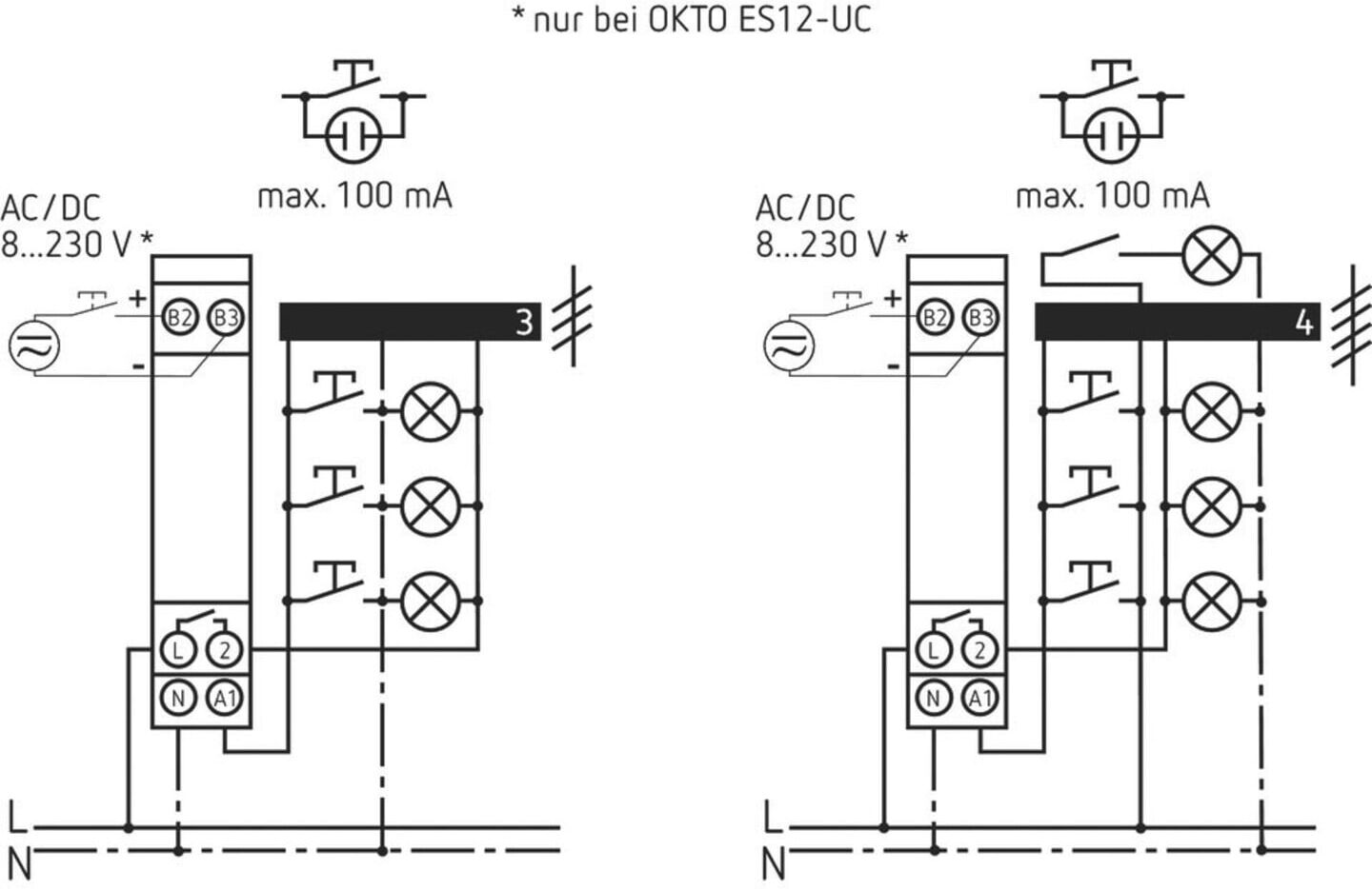 Theben Stromstoßschalter 1 Kanal/Kontakt S OKTO ES12-UC (3120131)