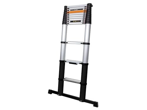 Batavia Telescopische Ladder 3,81M - Aluminium - Grijs/Zilver - Met Antislip Rubberen Voeten