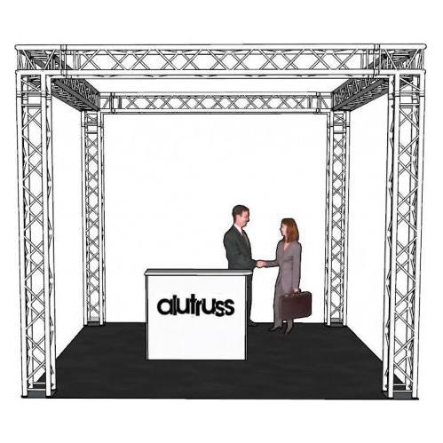 Alutruss Traversenset QUADLOCK 6082 Quadrat 4x4x3,5m (BxTxH) (59970537)