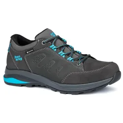 Hanwag Damen Torsby Low SF Extra GTX Wanderhalbschuh - 39 - Asphalt/Ocean