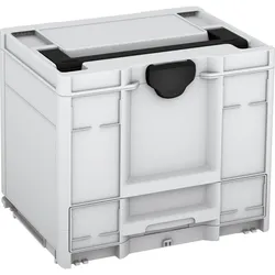 Tanos systainer3 Combi M 337 lichtgrau (RAL 7035), Verschluss schwarz (RAL 9004), Griff schwarz (RAL 9004) - 83550048.78