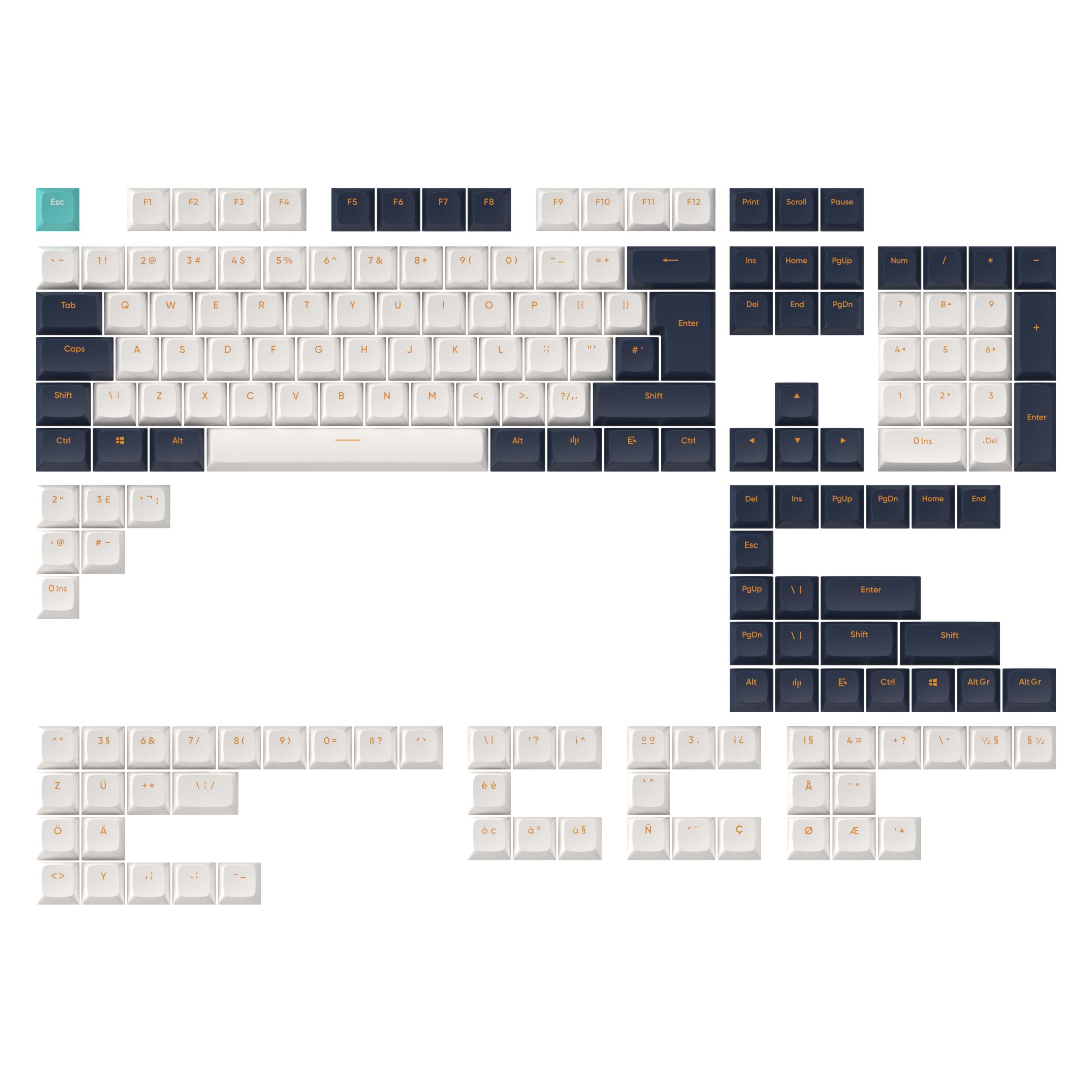 Dark Project Keycaps sets - Navy Blue (KS-1060)