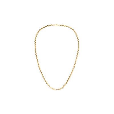 Edelstahlkette TOMMY HILFIGER "3D FLAG METAL", gold (gelbgoldfarben, rot, blau, weiß), Halsketten, Herren, Edelstahl, L: 56 B: 5mm, Edelstahlkette, B:5mm