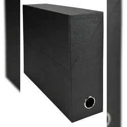 Exacompta 89521E 5x Transferbox Rücken 90mm gerilltes Papier - Schwarz