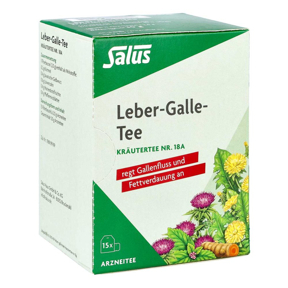 SALUS Pharma GmbH Leber Galle-tee Kräutertee Nummer 1 8a Salus Filterb. 06059684