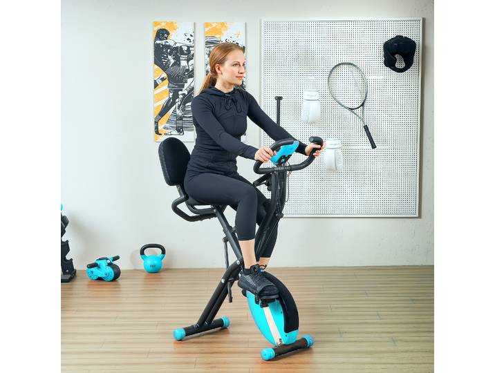 SPORTNOW Vélo Pliable Résistance Magnétique LCD Vert