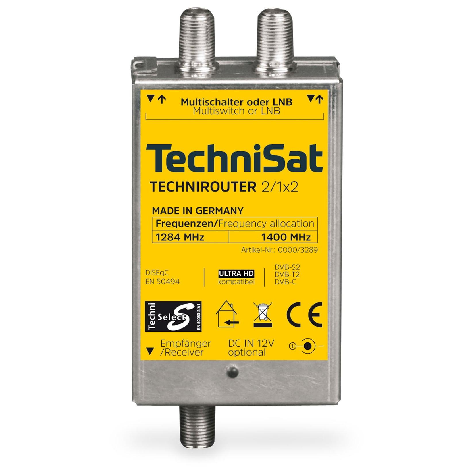 TechniSat TECHNIROUTER MINI 2/1x2 Einkabellösung / Unicable für Twin-Empfang