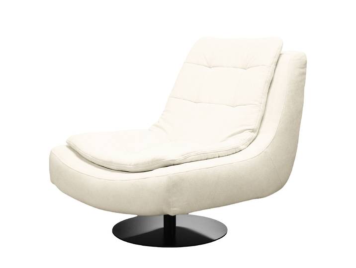 Loungesessel Beige Webstoff Stormy 86 x 92 x 97cm