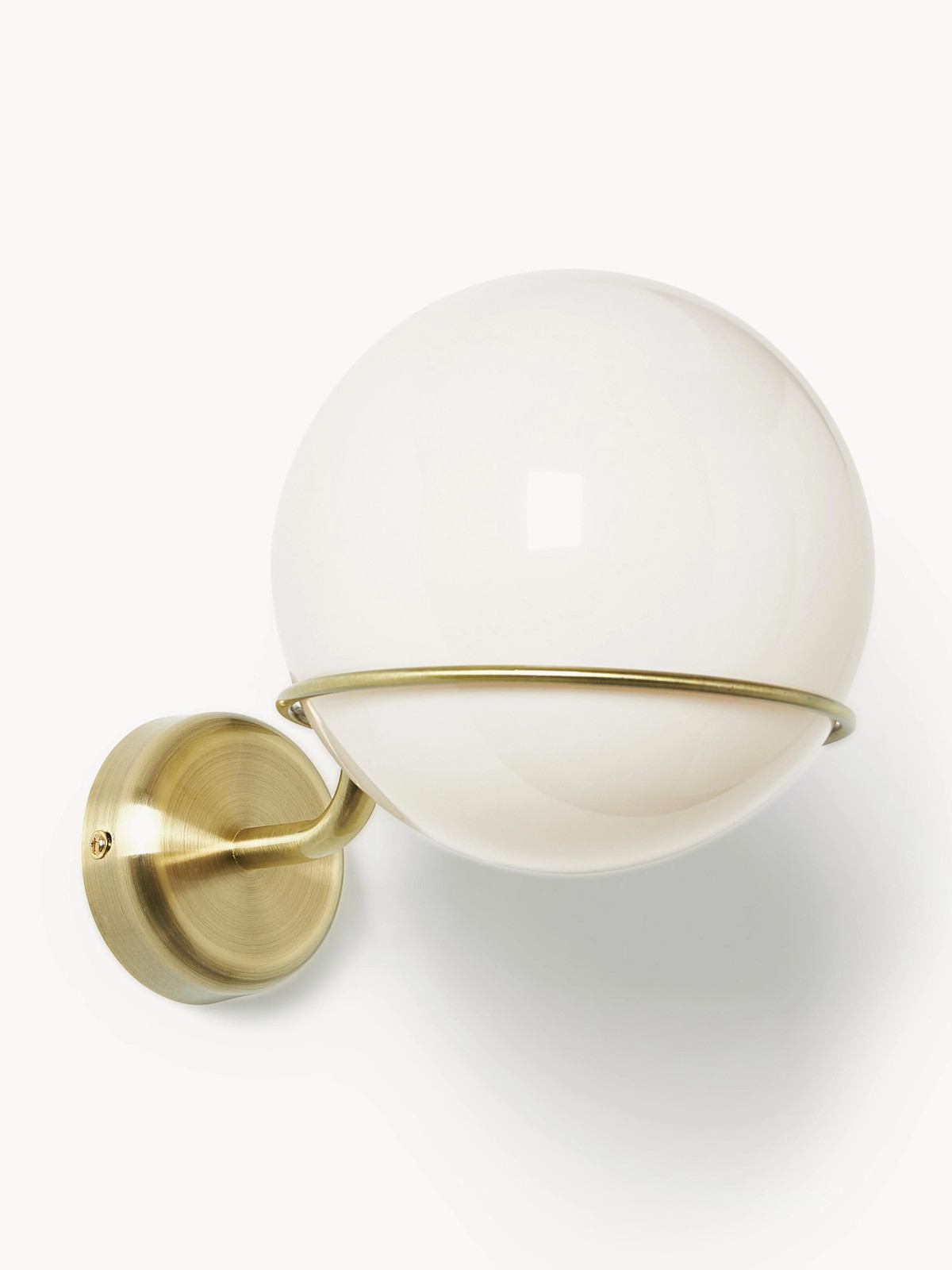 Westwing Collection Carey glazen bol wandlamp